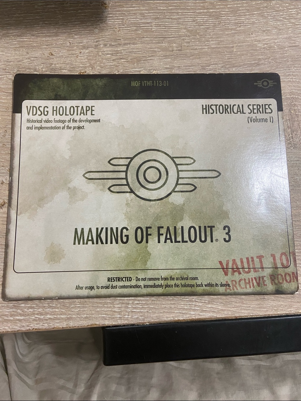 Making of Fallout 3 Blu-ray 2008 Historical Series Vol 1 Bethesda Holotape